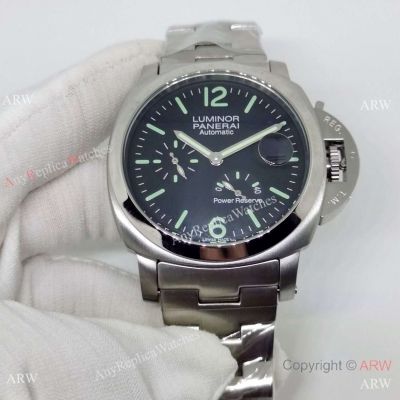 Officine Panerai Luminor Power Reserve Watch PAM00090 Mens Stainless Steel